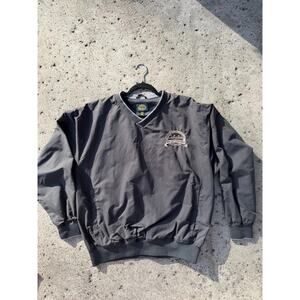 Cabela's Windbreaker Jacket Men's L Gray 50th Anniversary Logo Embroidered